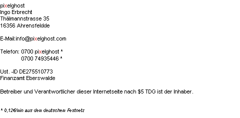 pixelghost - Impressum 